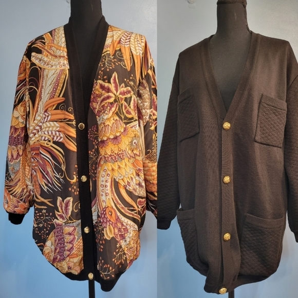 Salvatore Ferragamo Reversible Cardigan Size Large? - Picture 1 of 15